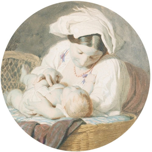 JACQUES ALFRED VAN MUYDEN : M�re et enfant (DOBIASCHOFSKY AUKTIONEN AG)