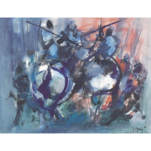 MARCEL MOULY : Zwei sich bek�mpfende Ritter (DOBIASCHOFSKY AUKTIONEN AG)