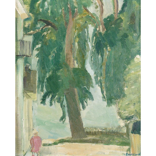 MAURICE BARRAUD : Spazierg�ngerin in einer Strasse (DOBIASCHOFSKY AUKTIONEN AG)