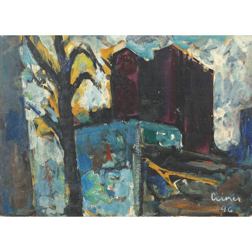 CARL WALTER LINER : Landschaft mit Haus (DOBIASCHOFSKY AUKTIONEN AG)