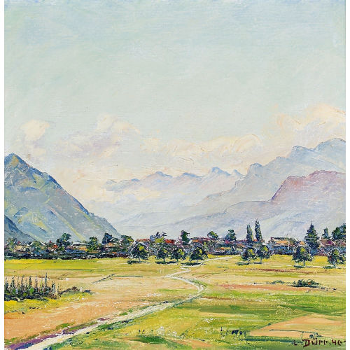 LOUIS D�RR : 'Morgenstimmung bei Nidwalden' (DOBIASCHOFSKY AUKTIONEN AG)