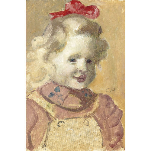 CUNO AMIET : Bildnis von Christine Hesse im Alter von drei Jahren (DOBIASCHOFSKY AUKTIONEN AG)