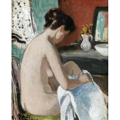 FRAN�OIS GALL : Junge Frau bei der Toilette (DOBIASCHOFSKY AUKTIONEN AG)