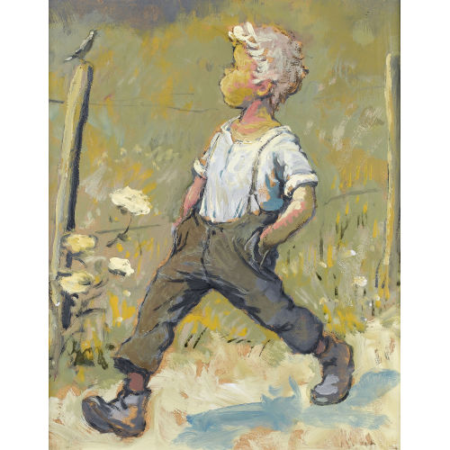 KARL SCHENK : Pfeifender Knabe (DOBIASCHOFSKY AUKTIONEN AG)