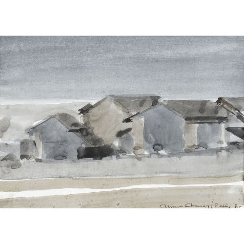 ALBERT CHAVAZ : Winterliche Landschaft bei Fully (DOBIASCHOFSKY AUKTIONEN AG)