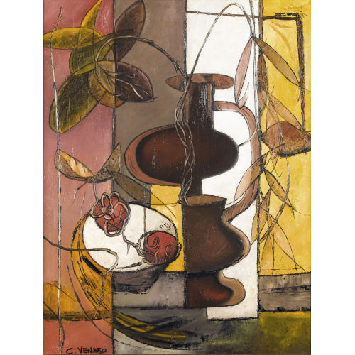 CLAUDE VENARD : Interieur mit Stillleben (DOBIASCHOFSKY AUKTIONEN AG)
