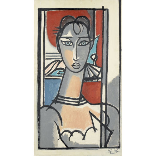 ALBERT) LINDI (EIGTL. LINDEGGER : 'Portrait' (DOBIASCHOFSKY AUKTIONEN AG)