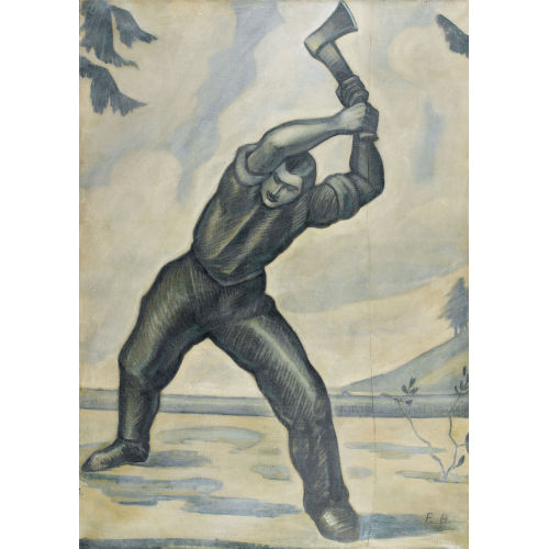 FERDINAND HODLER : Der Holzf�ller (DOBIASCHOFSKY AUKTIONEN AG)