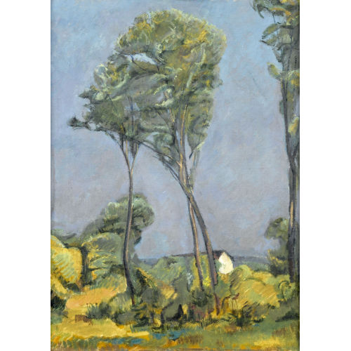 LOUIS VALTAT : Schlanke B�ume in s�dlicher Landschaft (DOBIASCHOFSKY AUKTIONEN AG)
