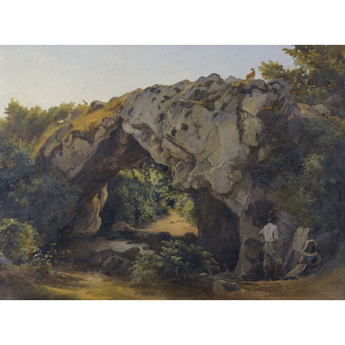 JAKOB SUTER : Sommertag an Felsentor bei Civitella im Sabinergebirge (DOBIASCHOFSKY AUKTIONEN AG)