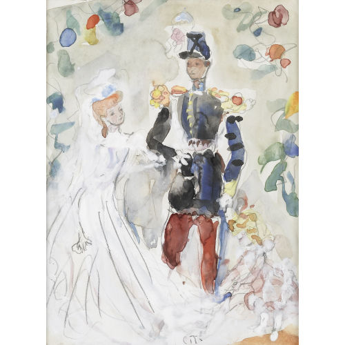 CONSTANTIN TERECHKOVITCH : 'Le mariage' (DOBIASCHOFSKY AUKTIONEN AG)