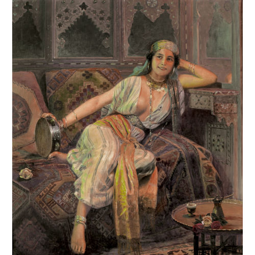OTTO PILNY : Arabisches Interieur mit junger Odaliske (DOBIASCHOFSKY AUKTIONEN AG)