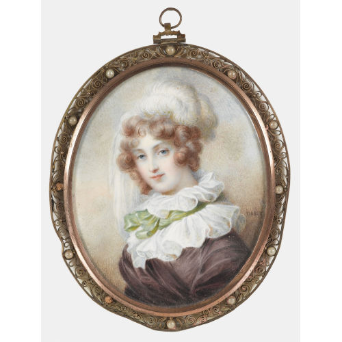 MINIATUR : Brustportr�t einer franz�sischen Dame des 18./19. Jh (DOBIASCHOFSKY AUKTIONEN AG)