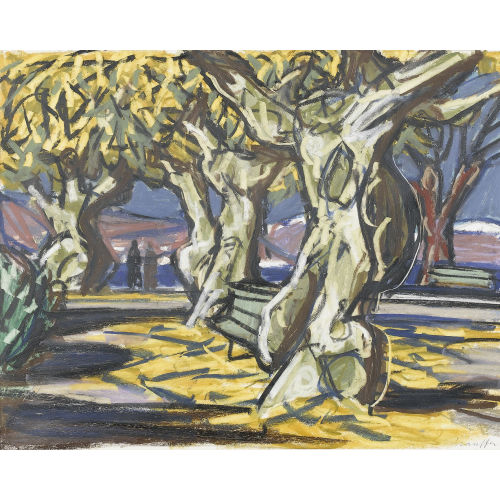FRED STAUFFER : Landschaft in der Provence (DOBIASCHOFSKY AUKTIONEN AG)