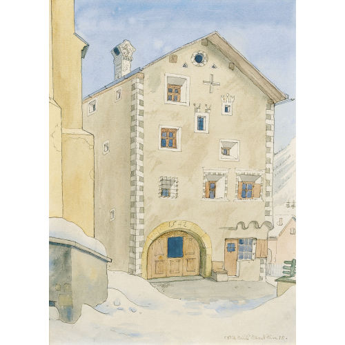NIKLAUS STOECKLIN : Engadiner Haus (DOBIASCHOFSKY AUKTIONEN AG)