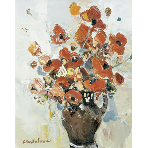 ROLAND LEFRANC : 'Fleurs au vase de Noron' (DOBIASCHOFSKY AUKTIONEN AG)