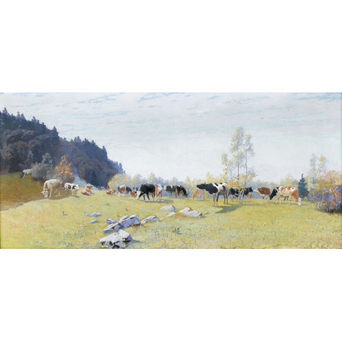 ROBERT KIENER : Sonnige Viehweide im Jura (DOBIASCHOFSKY AUKTIONEN AG)