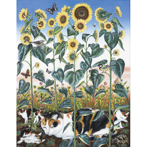 ERICH STAUB : 'M�cka im Sonnenblumenfeld' (DOBIASCHOFSKY AUKTIONEN AG)