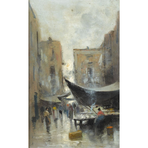 OSCAR RICCIARDI : 'Strada di Porto' (DOBIASCHOFSKY AUKTIONEN AG)