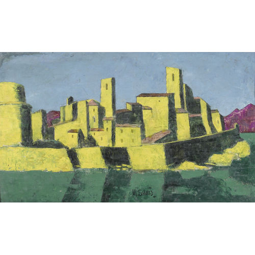 WILHELM SCHMID : Die Altstadt von Antibes (DOBIASCHOFSKY AUKTIONEN AG)