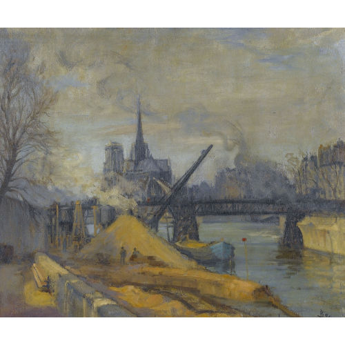FRANK-MYERS BOGGS : Seineufer mit Notre-Dame (DOBIASCHOFSKY AUKTIONEN AG)