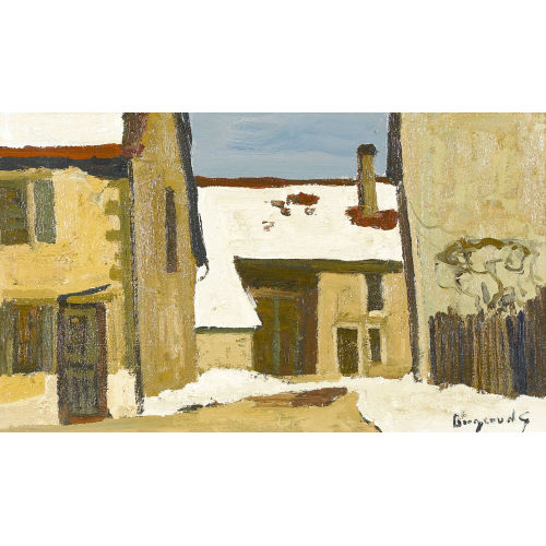 GEORGES BORGEAUD : Winterlandschaft in Genf (DOBIASCHOFSKY AUKTIONEN AG)