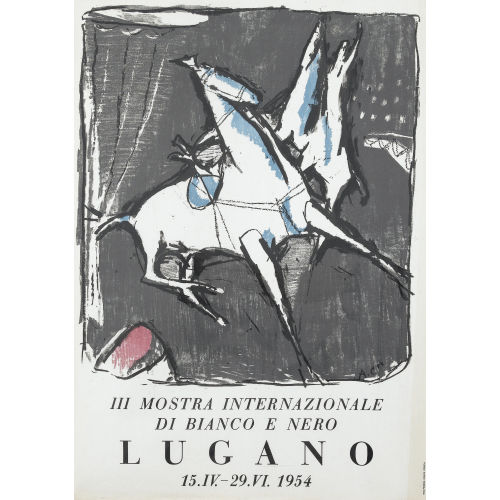 ALOIS CARIGIET : 'III mostra internationale di bianco e nero Lugano' (DOBIASCHOFSKY AUKTIONEN AG)