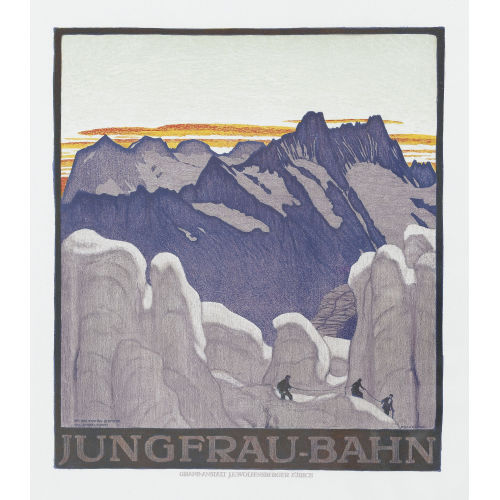 EMIL CARDINAUX : 'Jungfrau-Bahn / Bei der Station Eismeer' (DOBIASCHOFSKY AUKTIONEN AG)