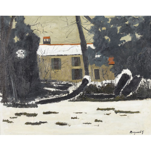 GEORGES BORGEAUD : 'Cartigny hiver' (DOBIASCHOFSKY AUKTIONEN AG)