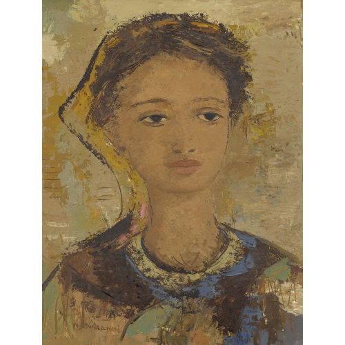 MARGHERITA OSSWALD-TOPPI : Brustbildnis einer jungen Frau (DOBIASCHOFSKY AUKTIONEN AG)