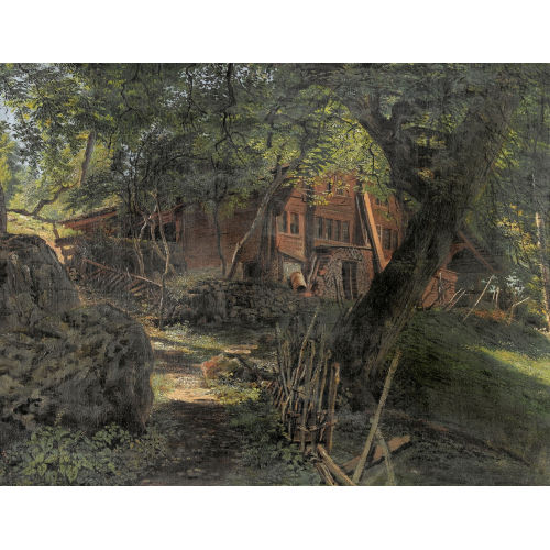 WILHELM BERNHARD BENTELI : Chalet im Wald (DOBIASCHOFSKY AUKTIONEN AG)