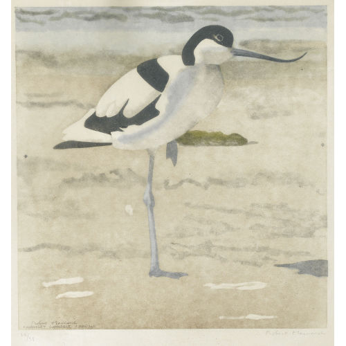 ROBERT HAINARD : Avocette, sur une patte (DOBIASCHOFSKY AUKTIONEN AG)