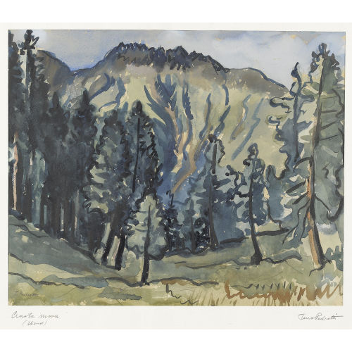 TURO (ARTURO) PEDRETTI : 'Crasta Mora (Abend)' (DOBIASCHOFSKY AUKTIONEN AG)