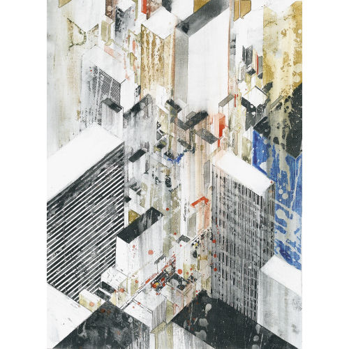 GOTTFRIED SALZMANN : 'New York en diagonal' (DOBIASCHOFSKY AUKTIONEN AG)