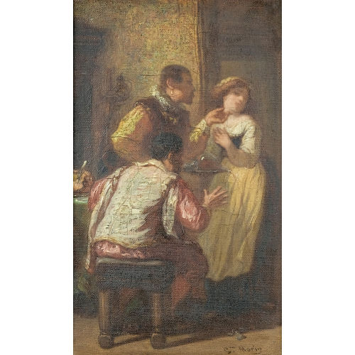 GUSTAVE FRAN�OIS MORIN : Genreszene am Tisch (DOBIASCHOFSKY AUKTIONEN AG)