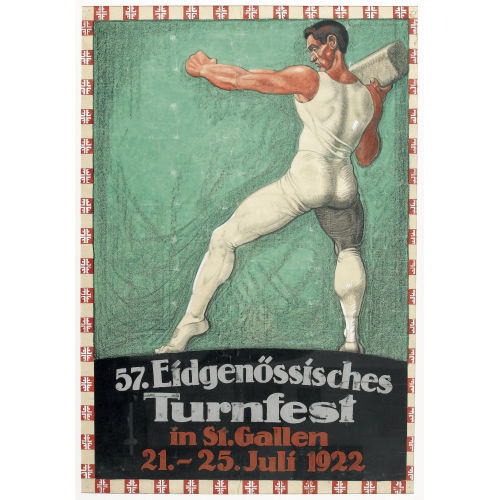 FRITZ BRUNNHOFER : '57. Eidgen�ssisches Turnfest in St. Gallen 1922' (DOBIASCHOFSKY AUKTIONEN AG)