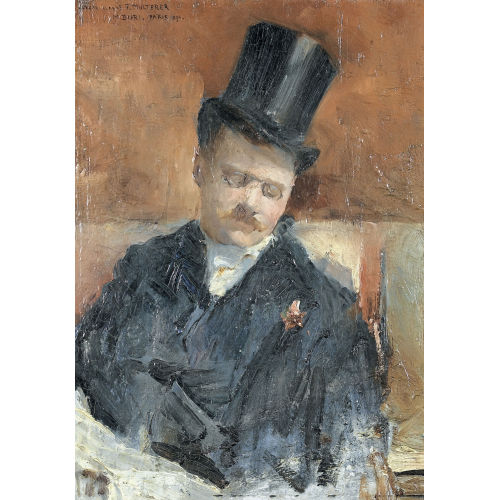 MAX BURI : Bildnisstudie des Malers Franz Multerer (DOBIASCHOFSKY AUKTIONEN AG)