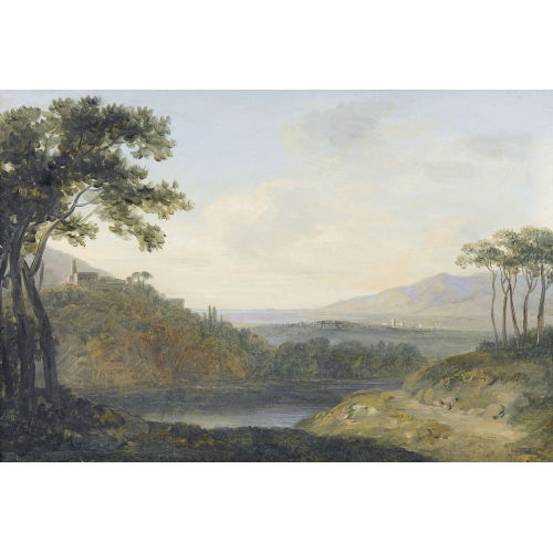 GEORG VON DILLIS : S�dliche Landschaft mit Kloster (DOBIASCHOFSKY AUKTIONEN AG)
