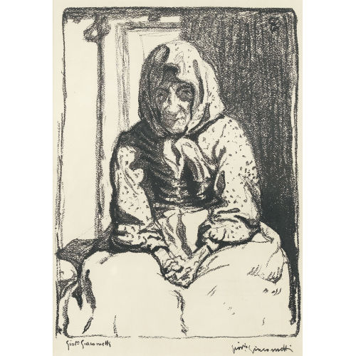 GIOVANNI GIACOMETTI : La Vecchia / Clarin Gianoli (DOBIASCHOFSKY AUKTIONEN AG)