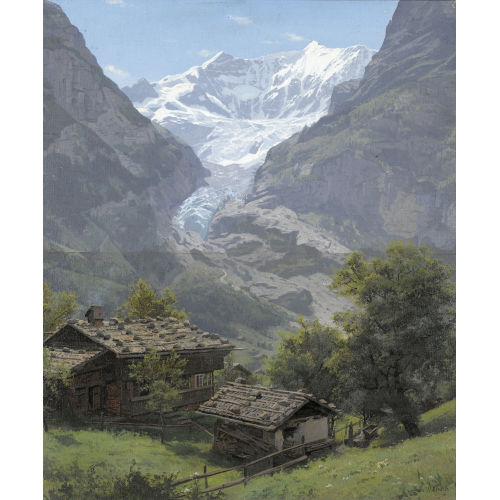 WILHELM BERNHARD BENTELI : 'Viescherh�rner, Grindelwald' (DOBIASCHOFSKY AUKTIONEN AG)