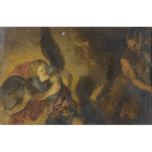 PIER FRANCESCO MOLA : Der Erzengel Michael besiegt den Satan (DOBIASCHOFSKY AUKTIONEN AG)