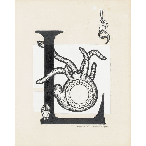 MAX ERNST : Initiale L (DOBIASCHOFSKY AUKTIONEN AG)