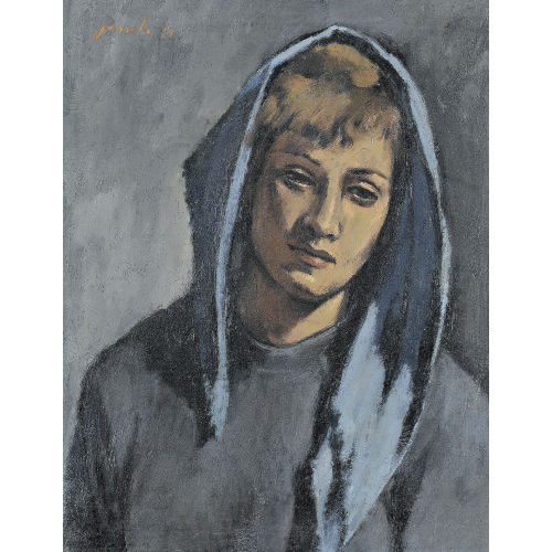 JEANNE) JANEBE (EIGTL. BARRAUD-PELLET : 'T�te � l′�charpe' (DOBIASCHOFSKY AUKTIONEN AG)