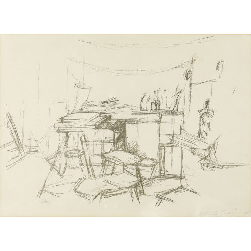 ALBERTO GIACOMETTI : The studio with bottels (DOBIASCHOFSKY AUKTIONEN AG)