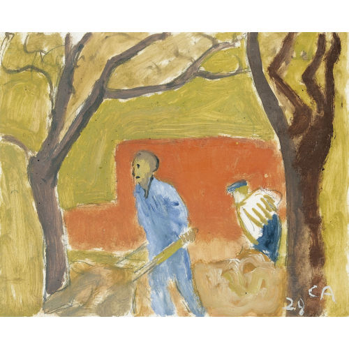 CUNO AMIET : Gartenarbeiter (DOBIASCHOFSKY AUKTIONEN AG)