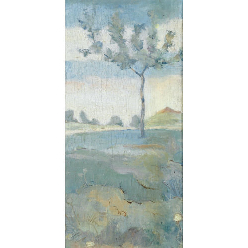 FERDINAND HODLER : Laubbaum in ebener Landschaft (DOBIASCHOFSKY AUKTIONEN AG)
