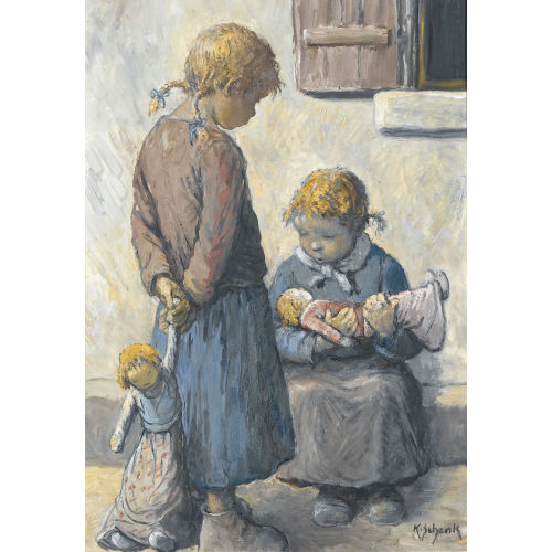 KARL SCHENK : 'Die kranke Puppe' (DOBIASCHOFSKY AUKTIONEN AG)