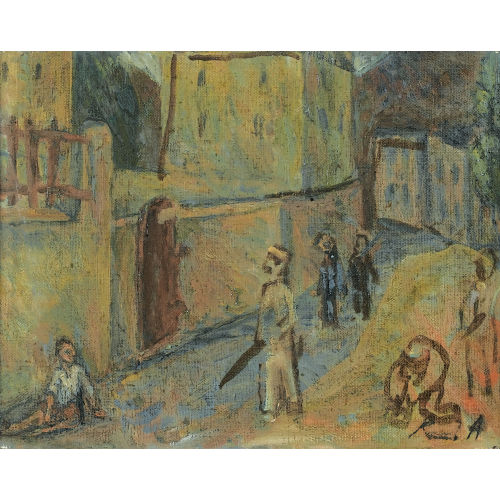 RENE AUBERJONOIS : Rue d′un village (DOBIASCHOFSKY AUKTIONEN AG)