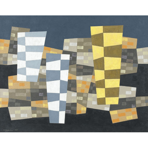JEAN LEPPIEN : 'Coursegoules - 3 St�les' (DOBIASCHOFSKY AUKTIONEN AG)