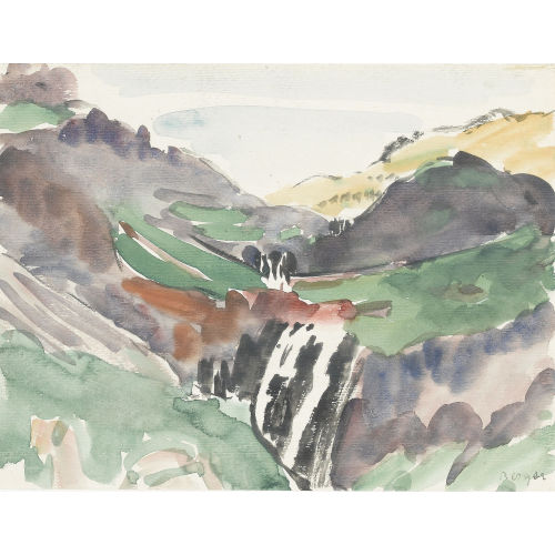 HANS BERGER : Sommerliche Landschaft (DOBIASCHOFSKY AUKTIONEN AG)